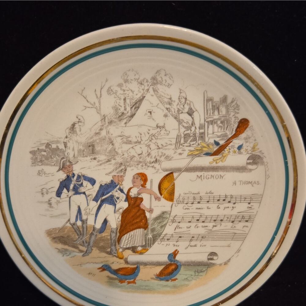 Vintage PV Parry Vielle French Opera Bread Butter Plates 6" Set of 5 France - Picture 6 of 8